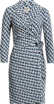 Anne Klein Notch Collar Wrap Dress