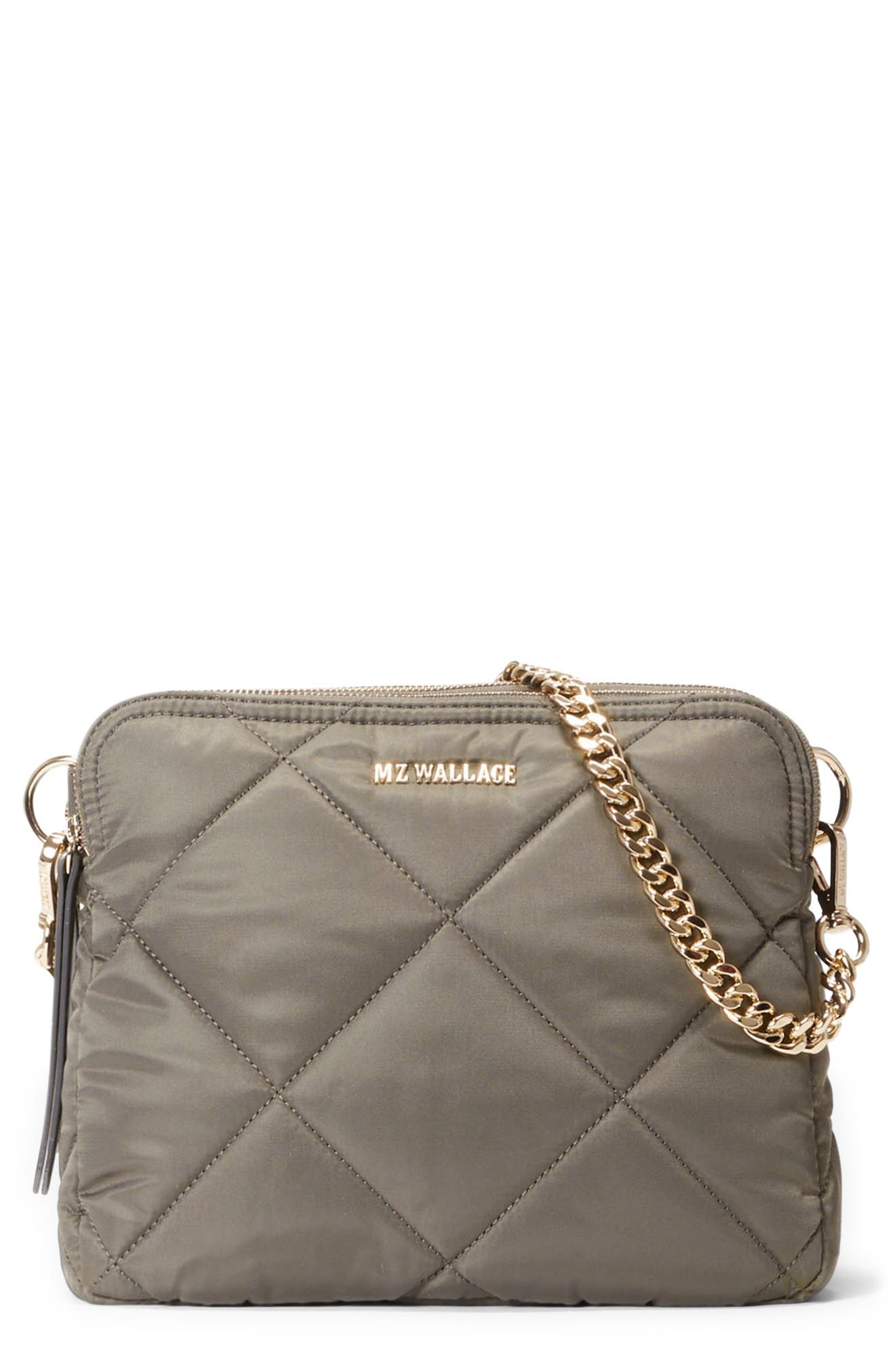 MZ Wallace Madison Quilted Nylon Crossbody Bag, Main, color, 