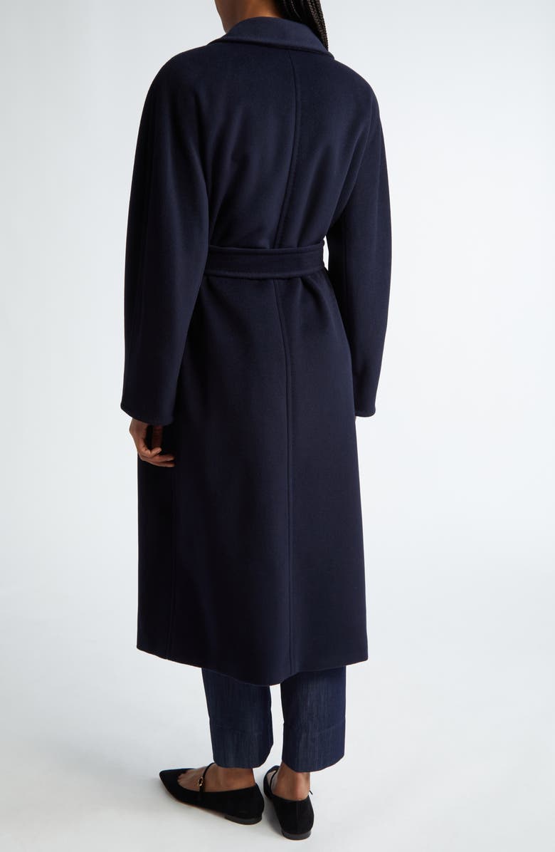 Max Mara Madame Double Breasted Wool & Cashmere Coat, Alternate, color, Ultramarine