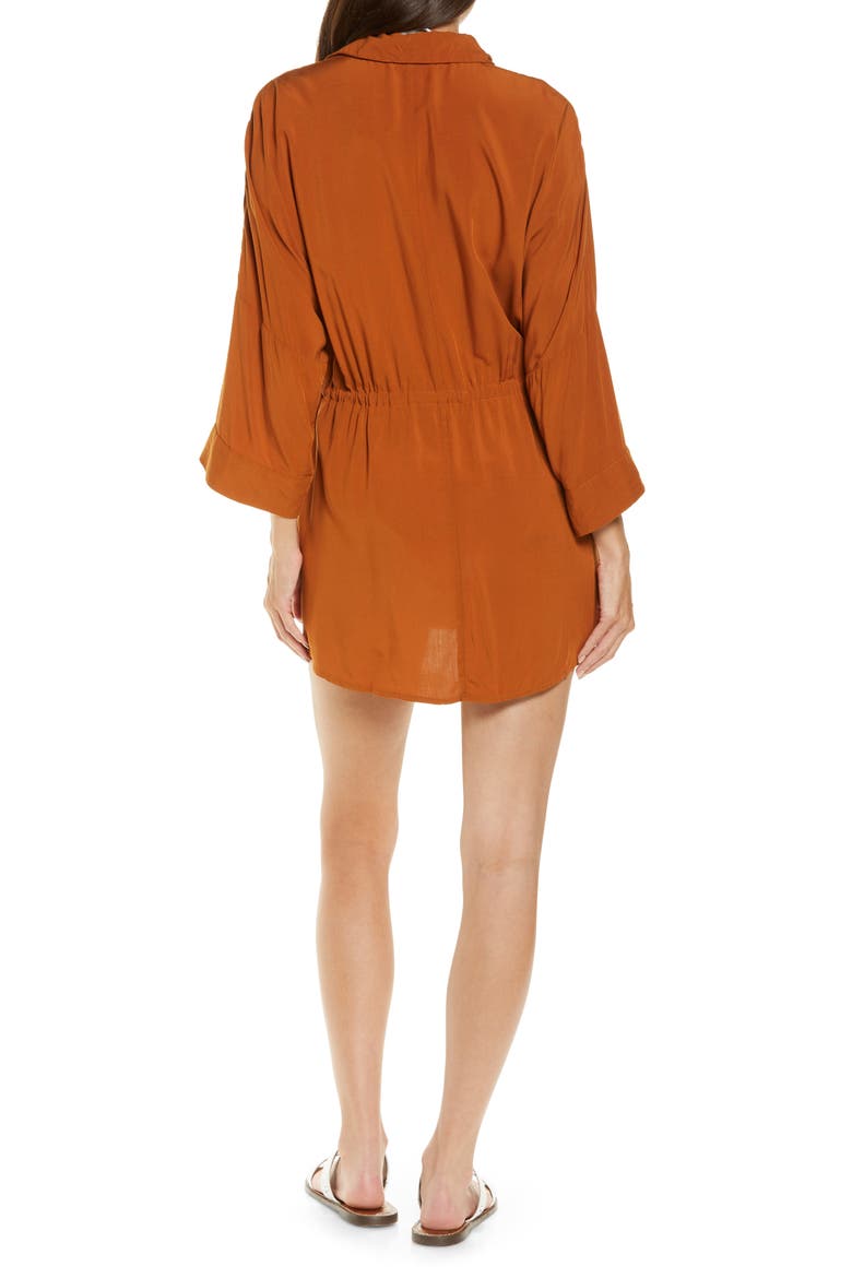 L Space Pacifica Cover-Up Tunic, Alternate, color, AMBER