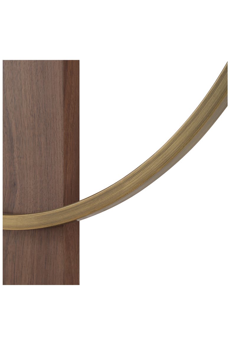 Avigail Brushed Iron Wall Clock, Alternate, color, NO COLOR