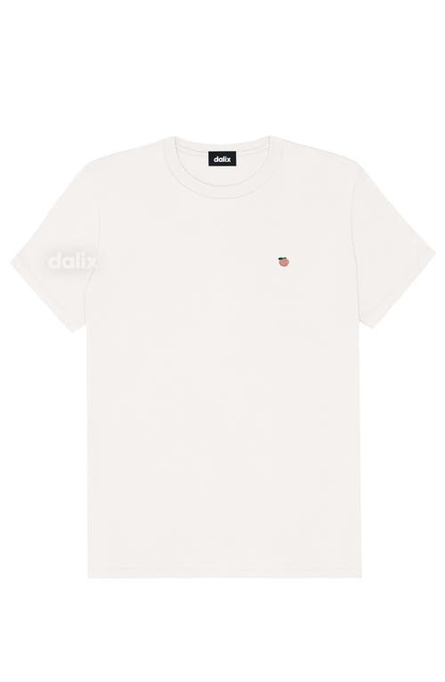 Dalix Womens Lil Peach Jersey Tee In White