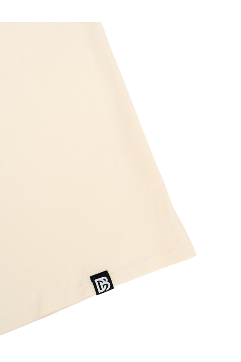 Cream Essential Drop Shoulder Tee, Alternate, color, Cream