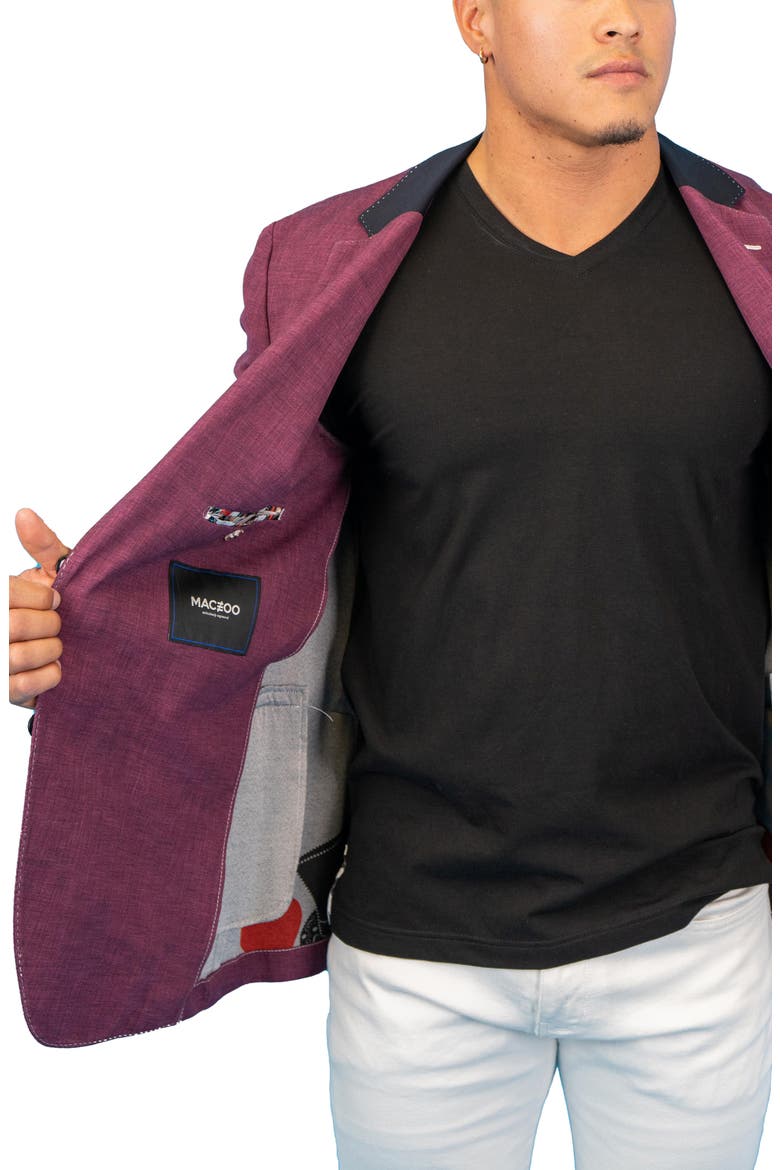 Unconstructed Shadow Blazer, Alternate, color, PINK