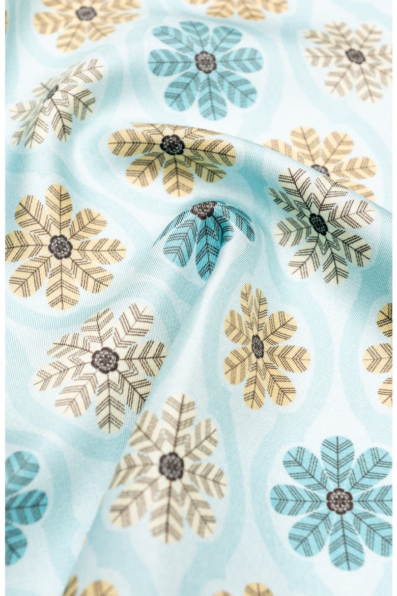 Gargano - Silk Pocket Square for Men, Alternate, color, Aqua