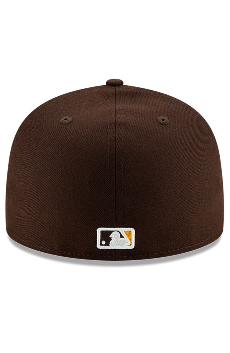 New Era Men's New Era Brown San Diego Padres National Baseball Hall of Fame 59FIFTY Fitted Hat, Alternate, color, 