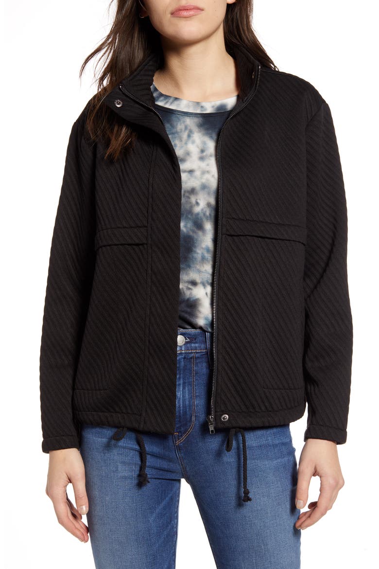 BB Dakota Day by Day Knit Jacket, Main, color, BLACK