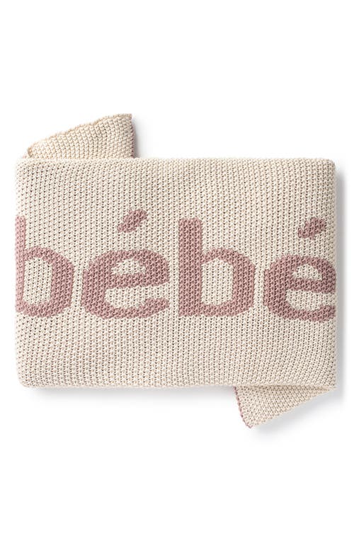 Domani Home Bébé Cotton Blanket In Ivory/blush