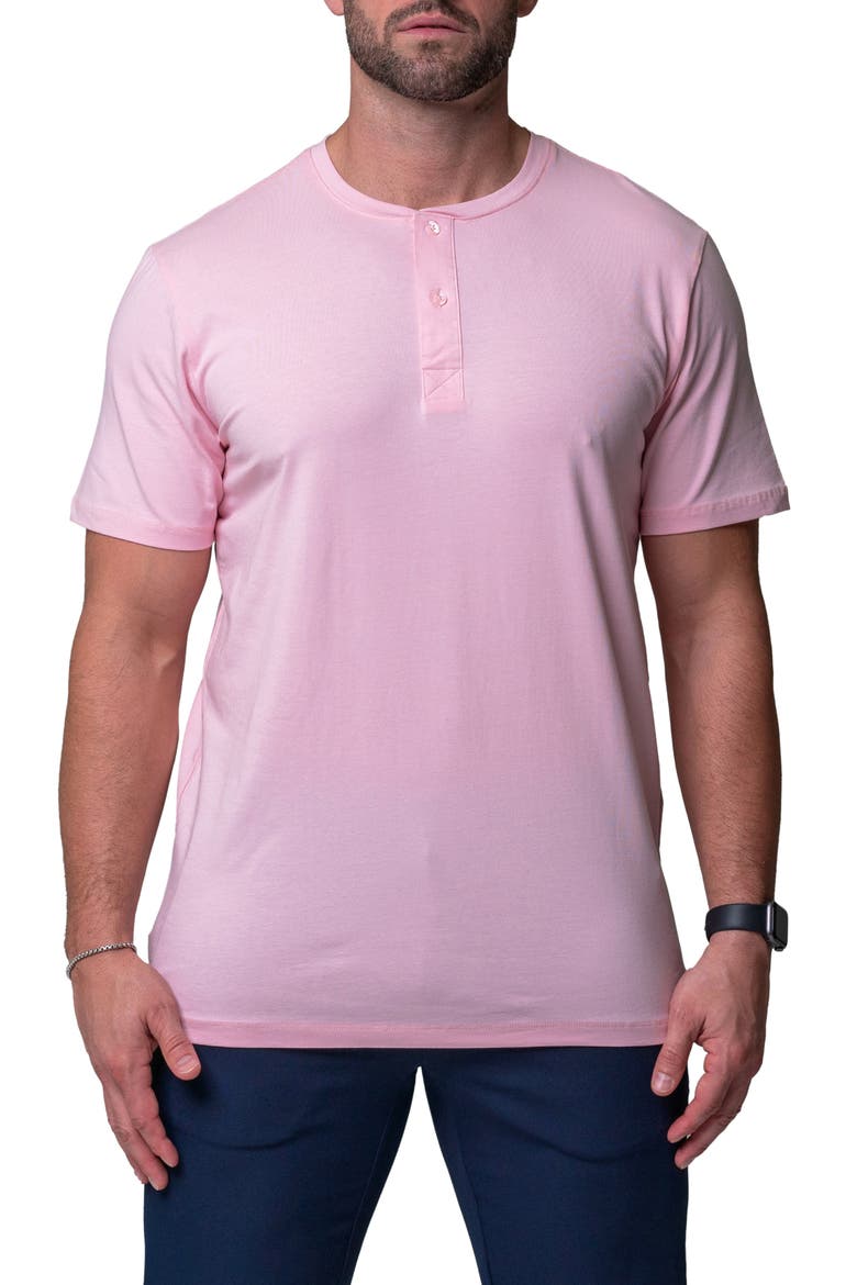 Core Henley, Main, color, PINK