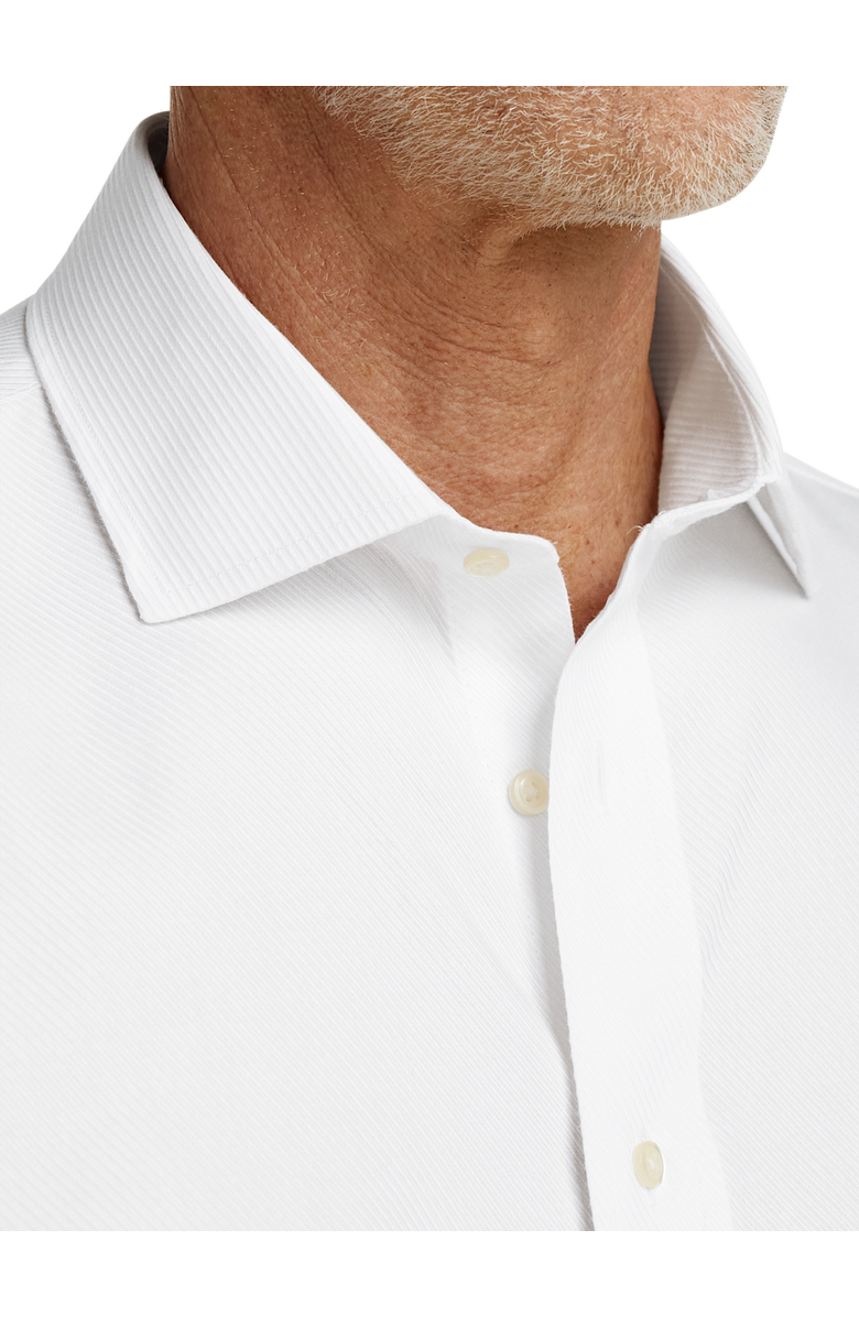 Paul Fredrick Non-iron Cotton Twill Spread Collar Dress Shirt, Alternate, color, White