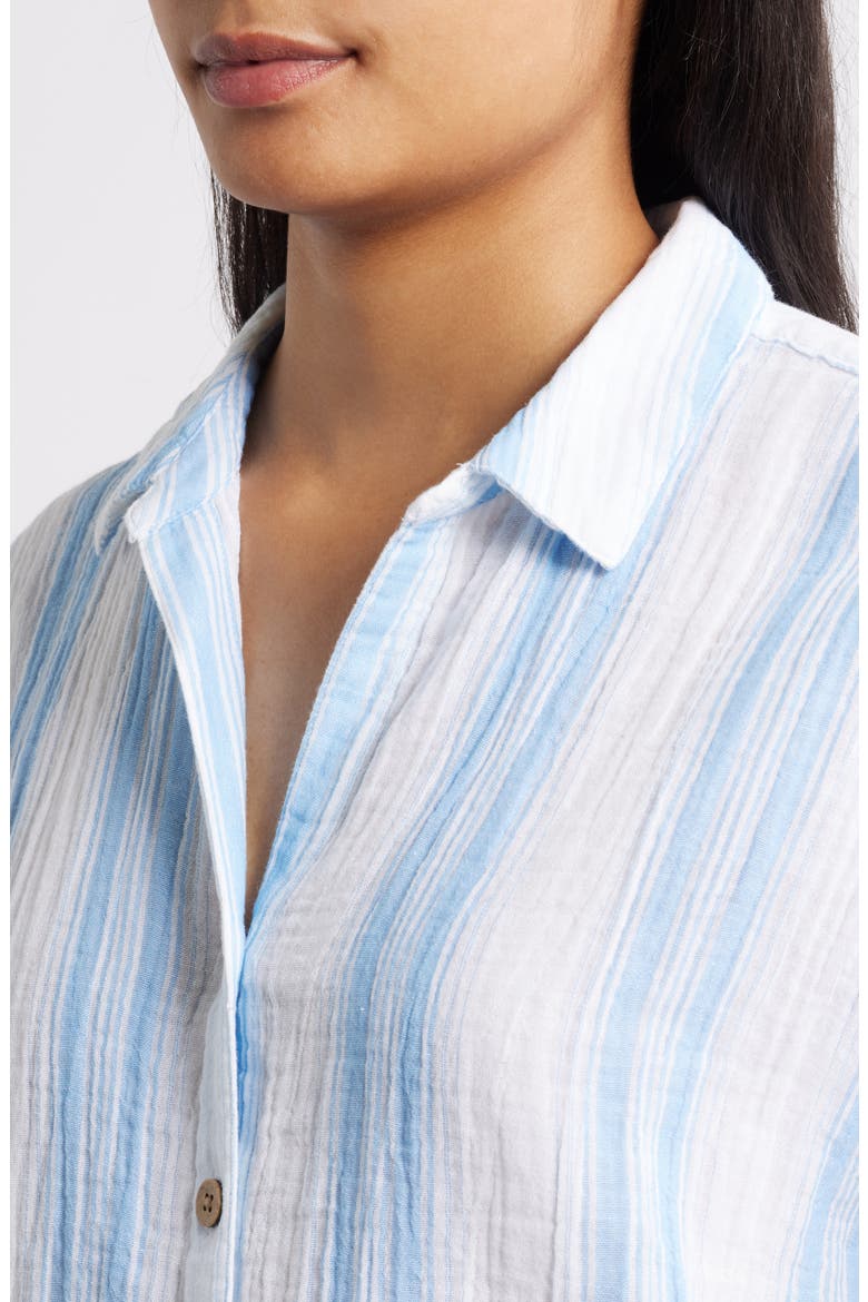 Gem Stripe Shirt, Alternate, color, BAY AREA