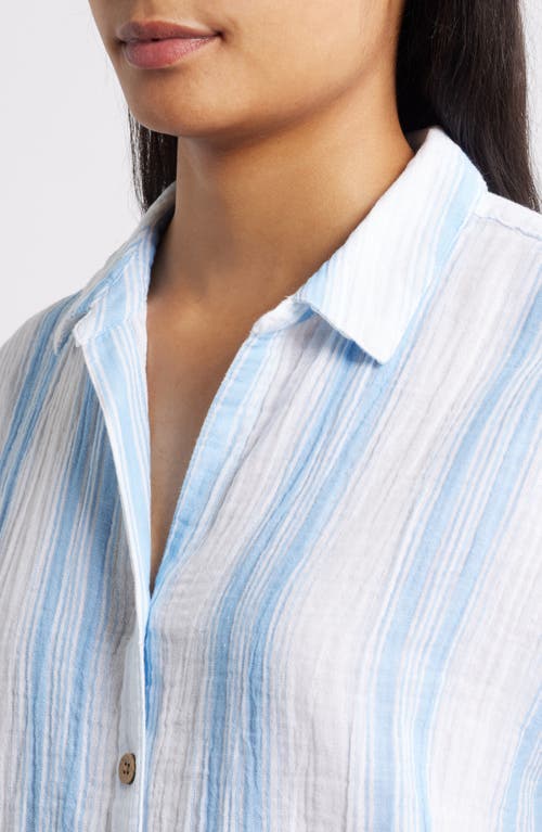 Beachlunchlounge Gem Stripe Shirt In Blue