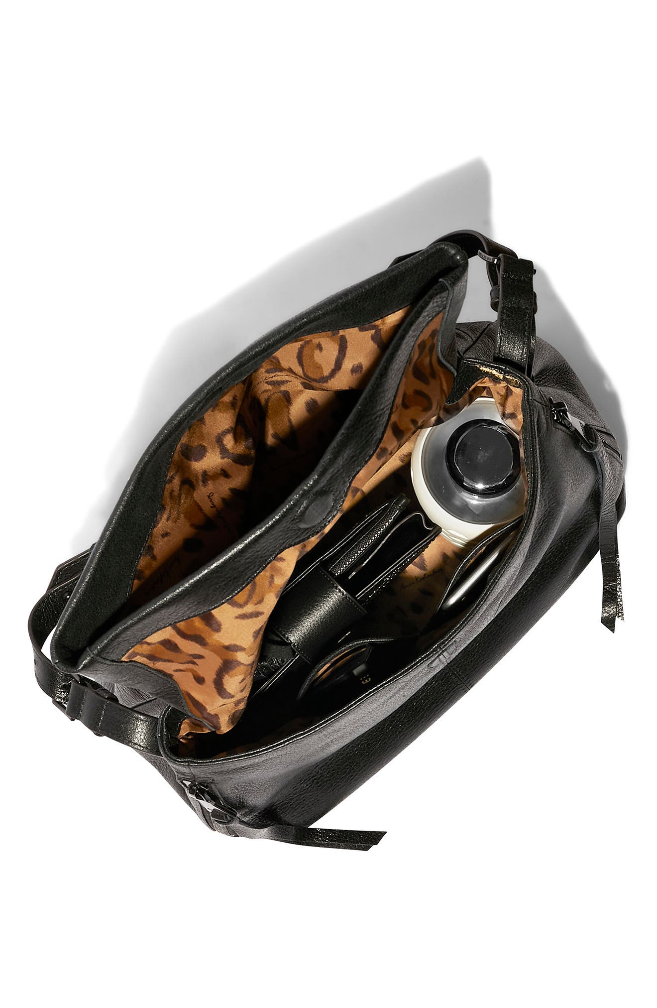 AIMEE Bali Double Entry Bag, Alternate, color, Black W/ Black