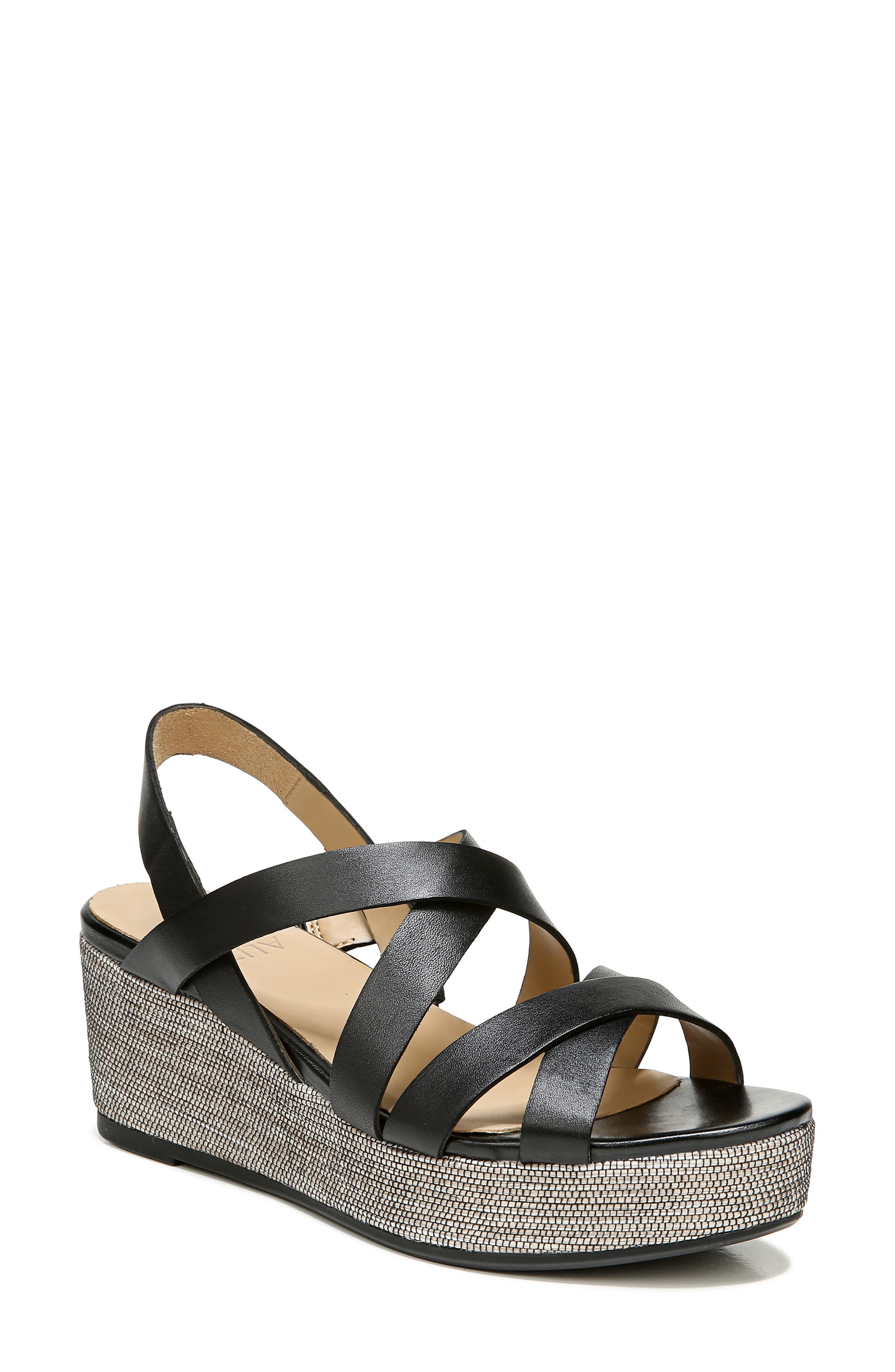 Naturalizer Unique Platform Wedge Sandal, Main, color, 