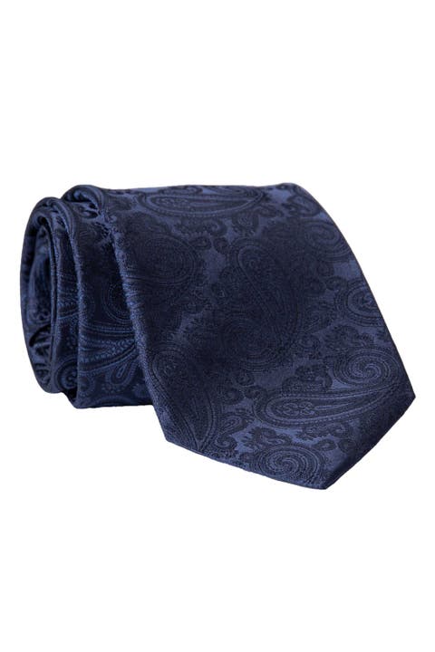 Soave - Extra Long Silk Jacquard Tie for Men