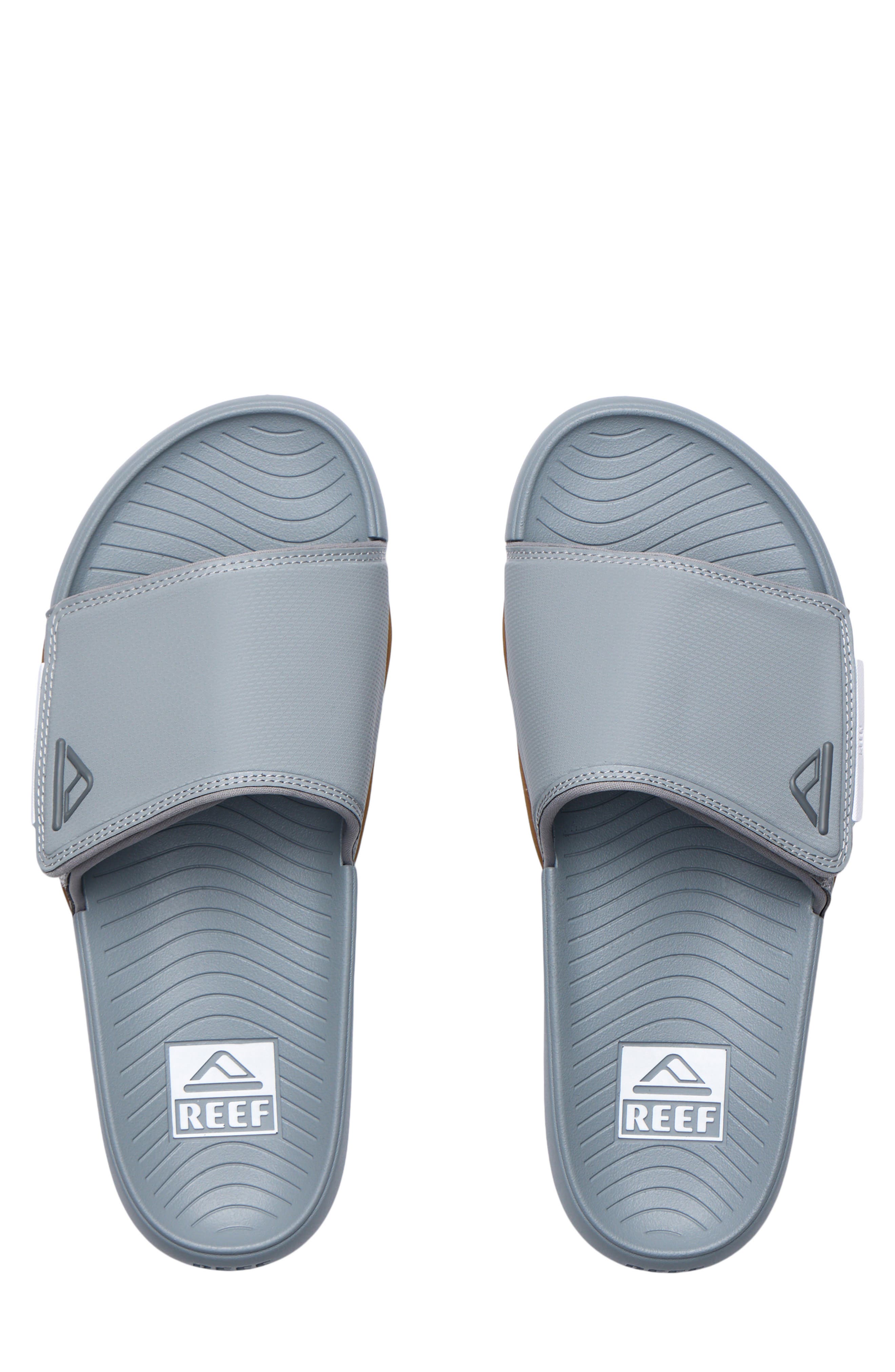 Phantom Slab Slide Sandal, Alternate, color, GREY/ WHITE