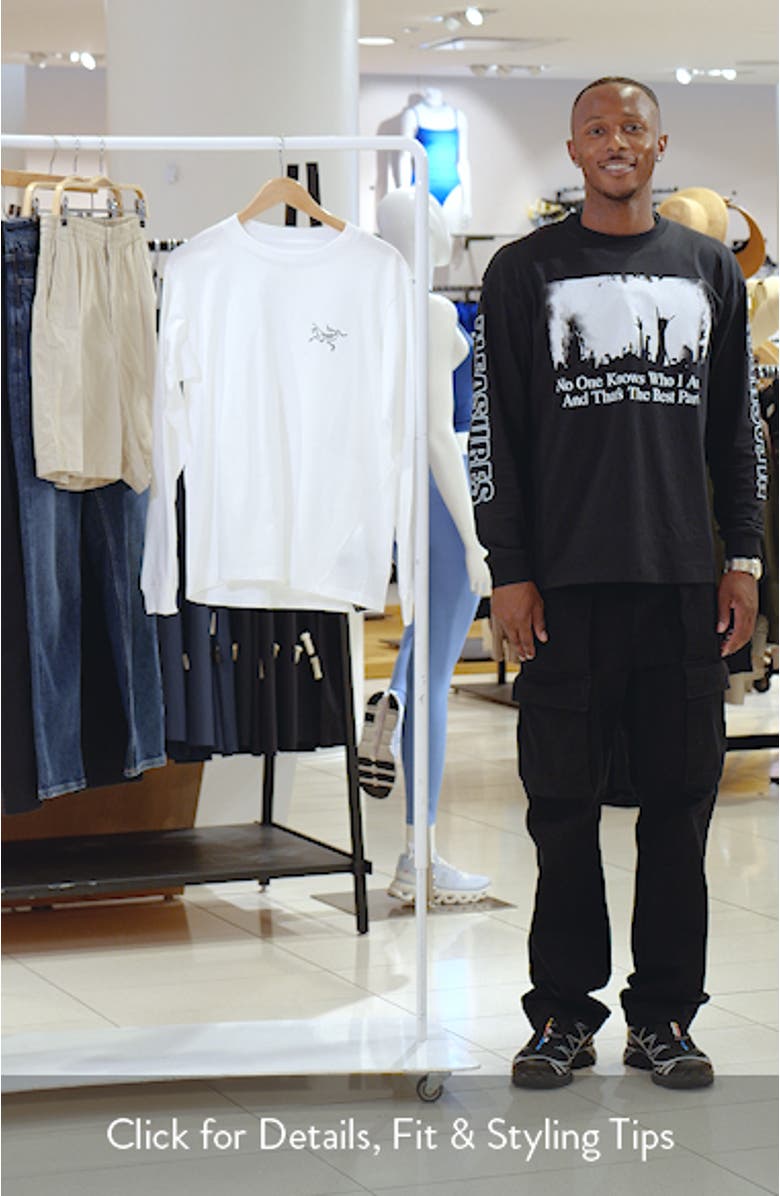 Kragg Long Sleeve Cotton Graphic T-Shirt, sales video thumbnail