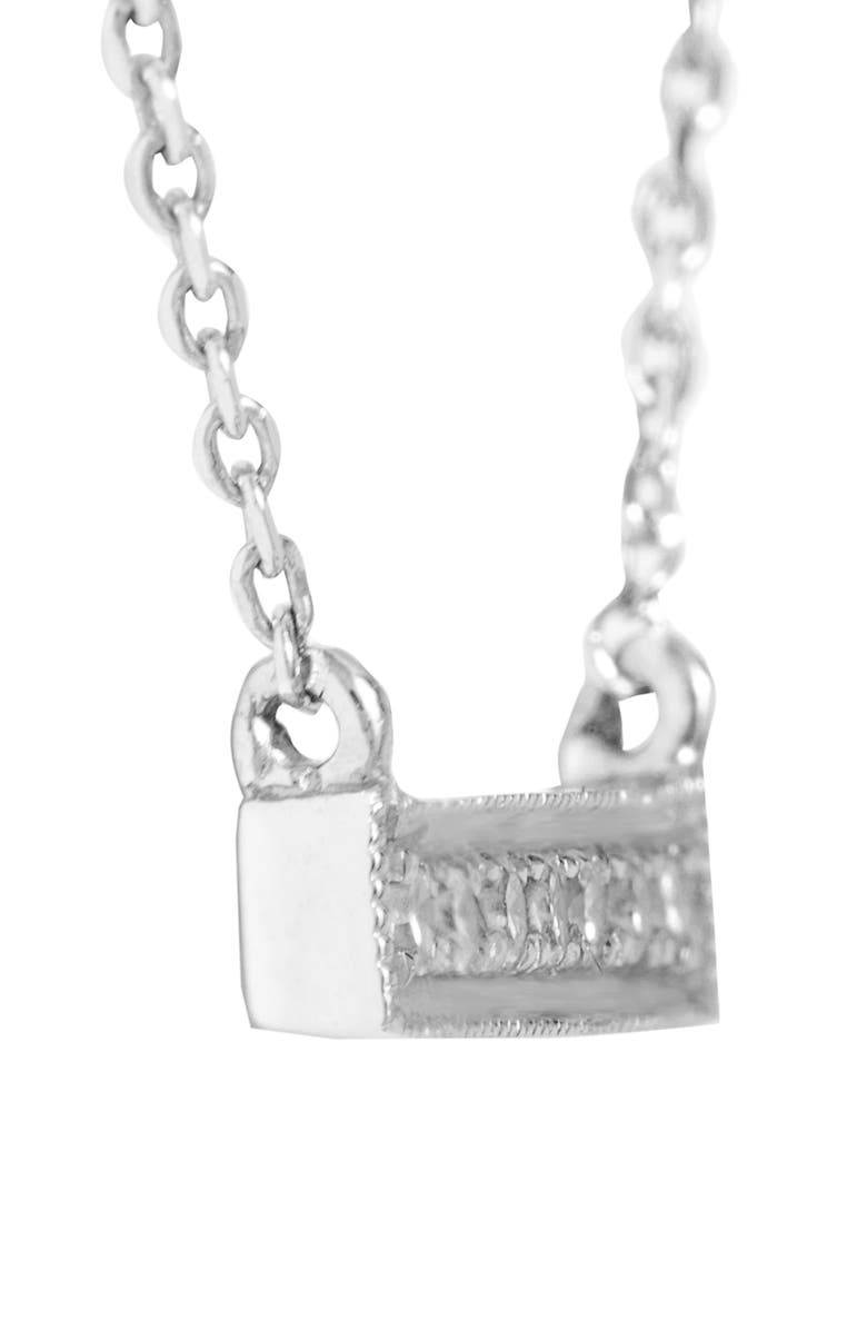 Dana Rebecca Designs 'Sylvie Rose' Diamond Bar Pendant Necklace, Alternate, color, White Gold
