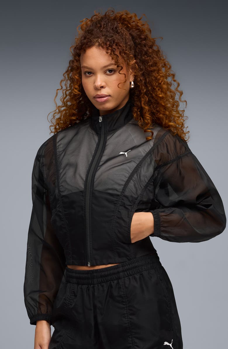 PUMA Dare To Water Repellent Sheer Jacket, Alternate, color, 