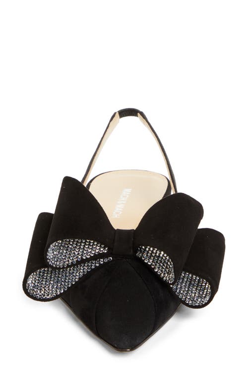 Mach&mach Mach & Mach Scarpe Basse Slingback Le Cadeau In Camoscio 1 In Black