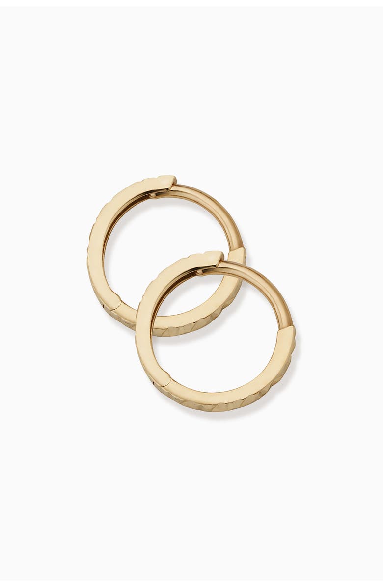 Oradina 14K Yellow Gold Celebration Mini Hoops, Alternate, color, Yellow Gold