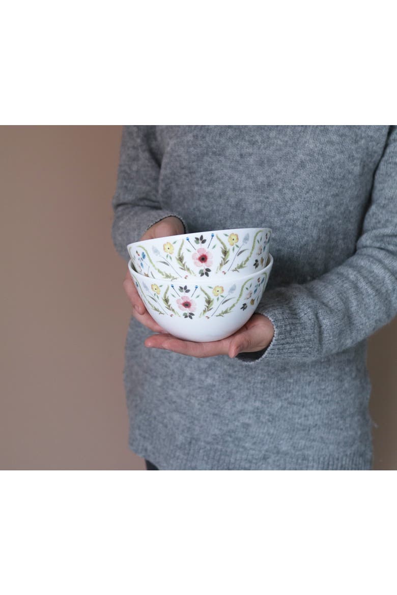 Scandinavian Floral Cereal & Soup Bowl, Alternate, color, Multi