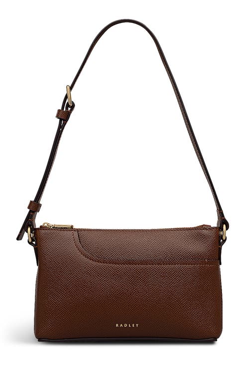 Pockets Textured Mini Top Zip Shoulder Bag
