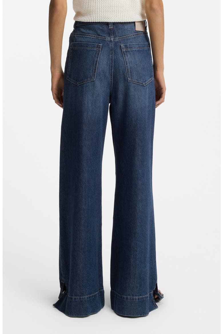 Marlene High Waist Wide Leg Flare Jeans, Alternate, color, DARK BLUE