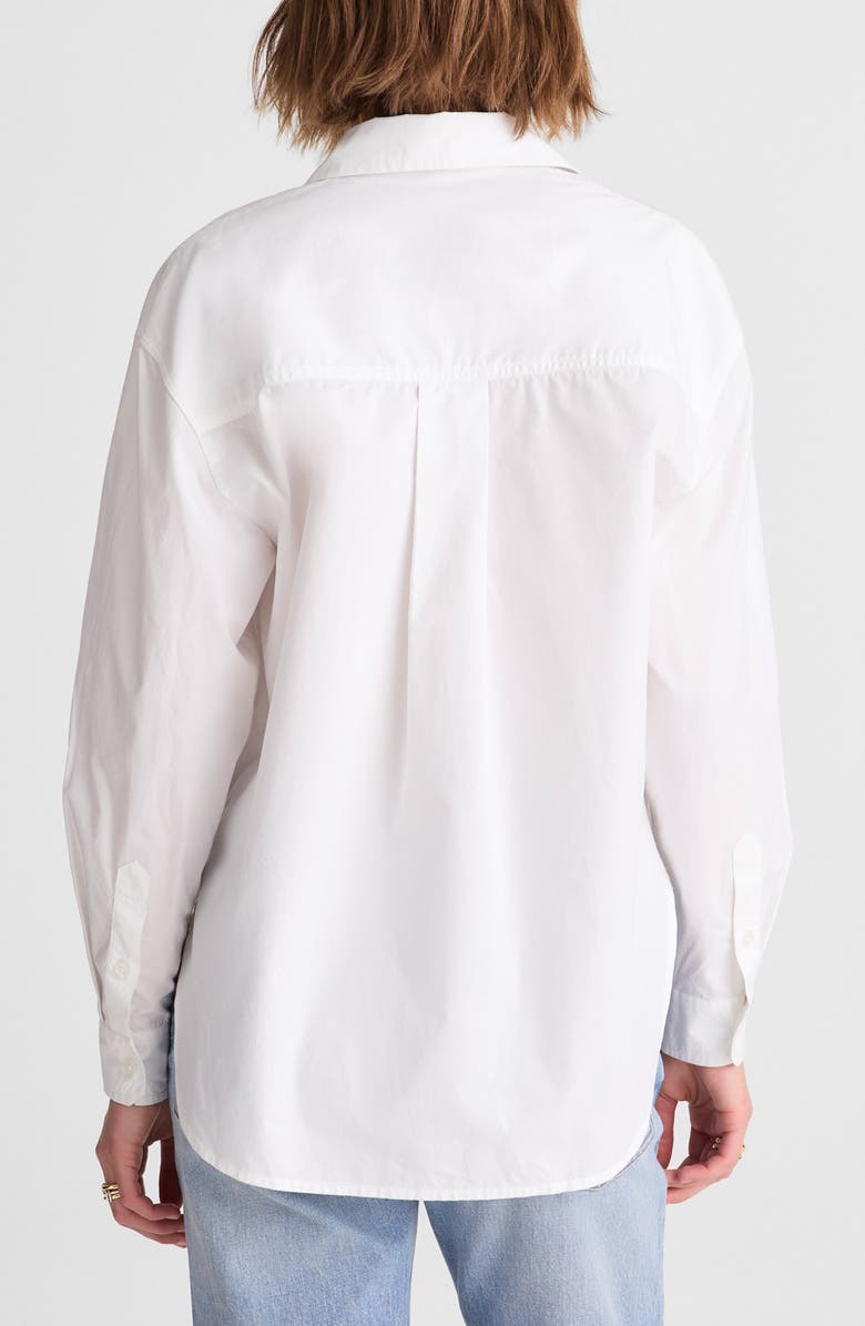 Madewell The Easy Poplin Button-Up Shirt, Alternate, color, White