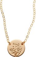 MADE BY MARY Wild Blooms Mini Zola Disc Necklace