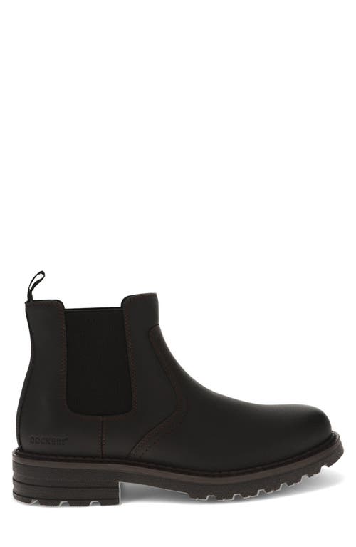 Dockers Men's Townsend Slip Resistant Faux Leather Comfort Boots In Black