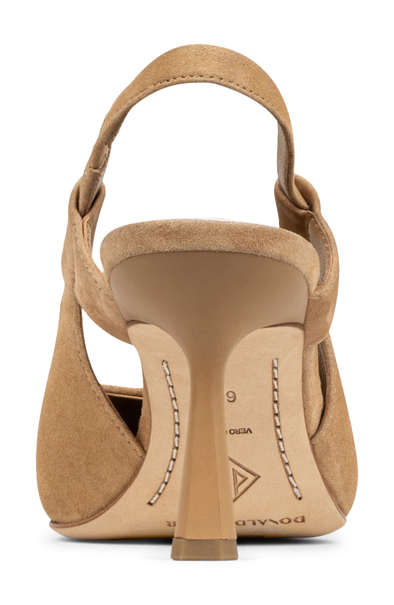 Donald Pliner Pointed Toe Slingback Pump, Alternate, color, Camel