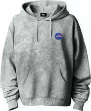Dalix NASA Mineral Wash Hoodie Dalix NASA Embroidered Fleece Hoodie Mineral Wash Long Sleeve Sweatshirt Me