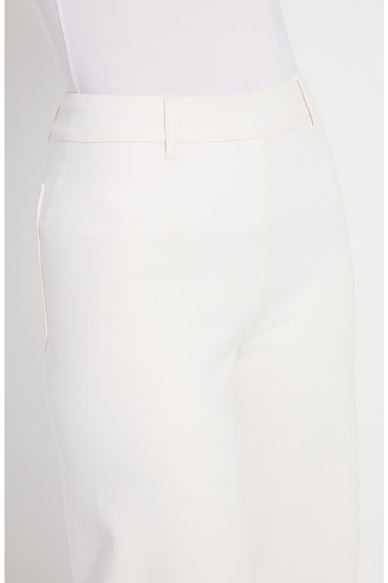 'Lyssentials Erin High Waist Ankle Wide Leg Ponte Pants, Alternate, color, CHALK