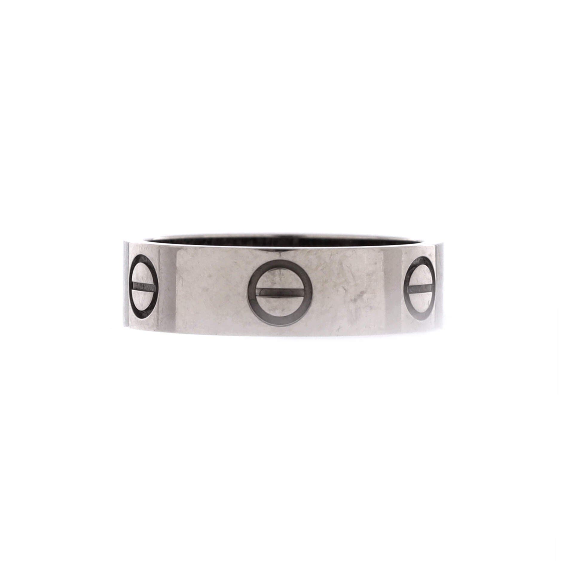 Love Band Ring 18K White Gold, Main, color, Metallic Gold