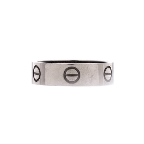 Love Band Ring 18K White Gold