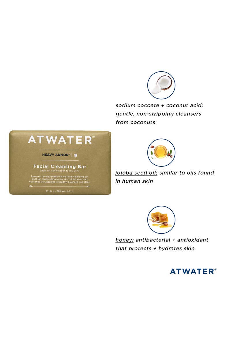 Heavy Armor Facial Cleansing Bar, Alternate, color, NO COLOR