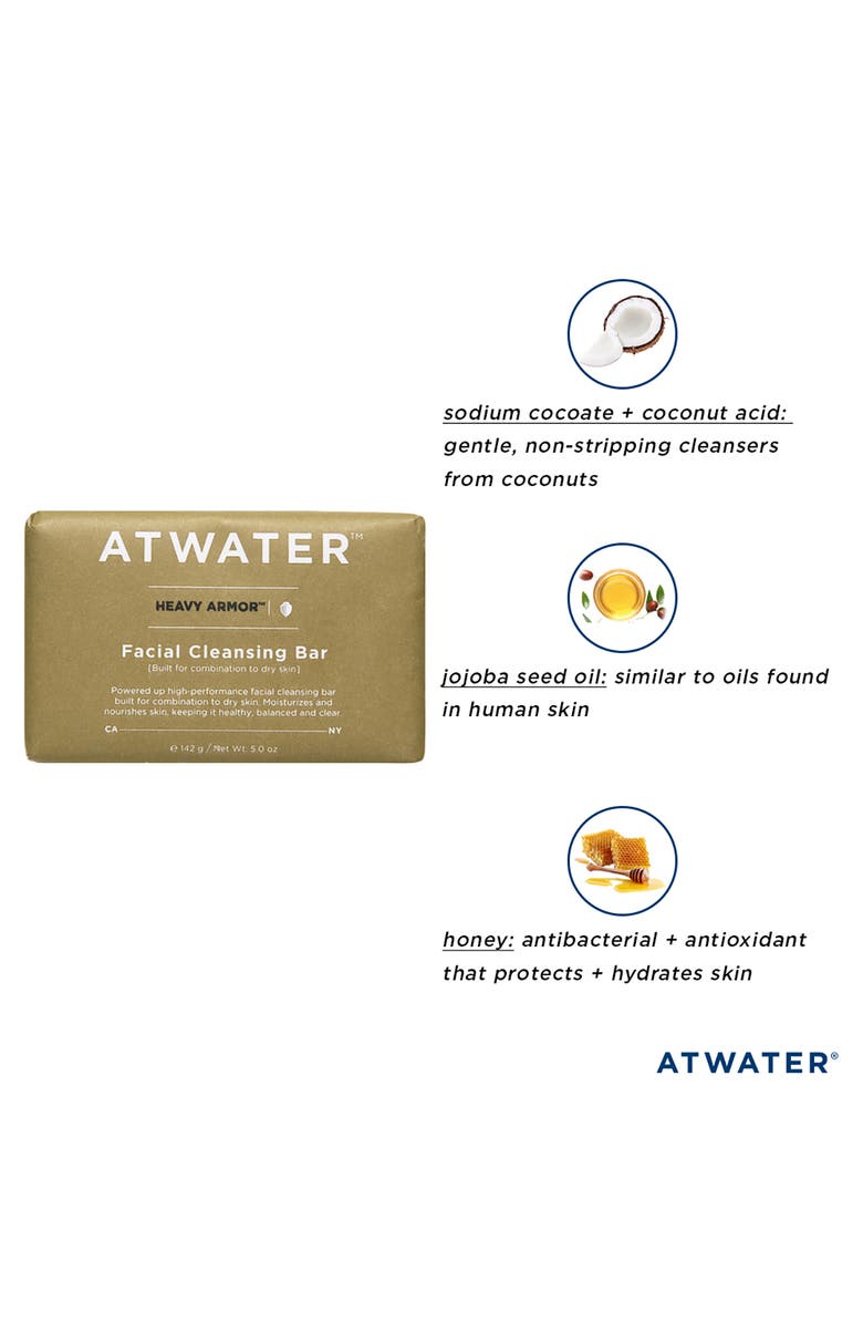 ATWATER Heavy Armor Facial Cleansing Bar, Alternate, color,