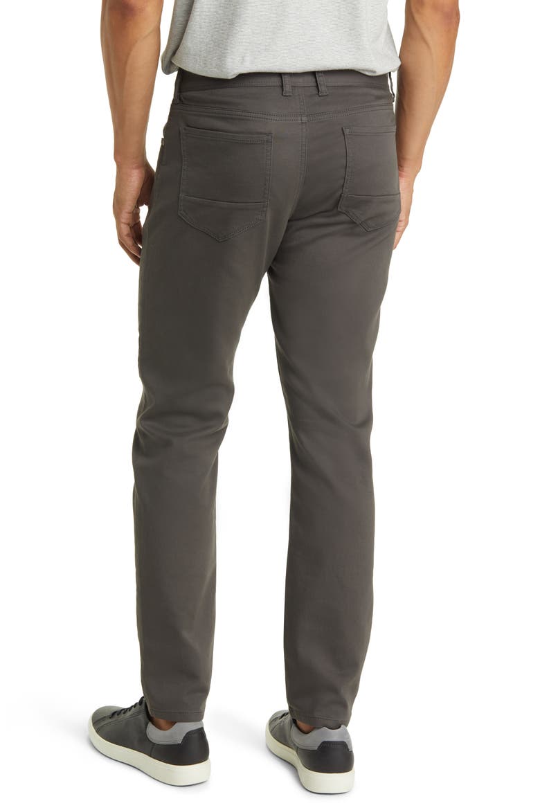 Harbor Point 5-Pocket Cotton Blend Dobby Pants, Alternate, color, FOG GREY