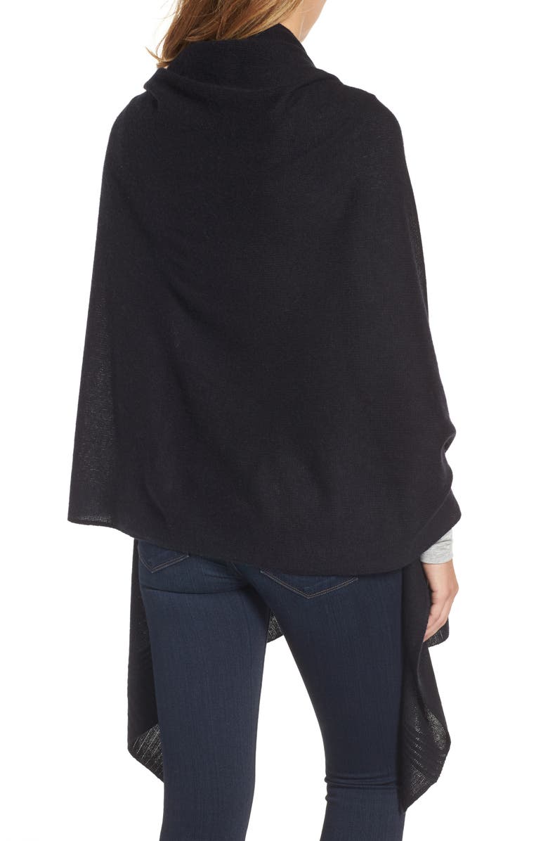 Halogen<sup>®</sup> Ottoman Rib Cashmere Wrap, Alternate, color,