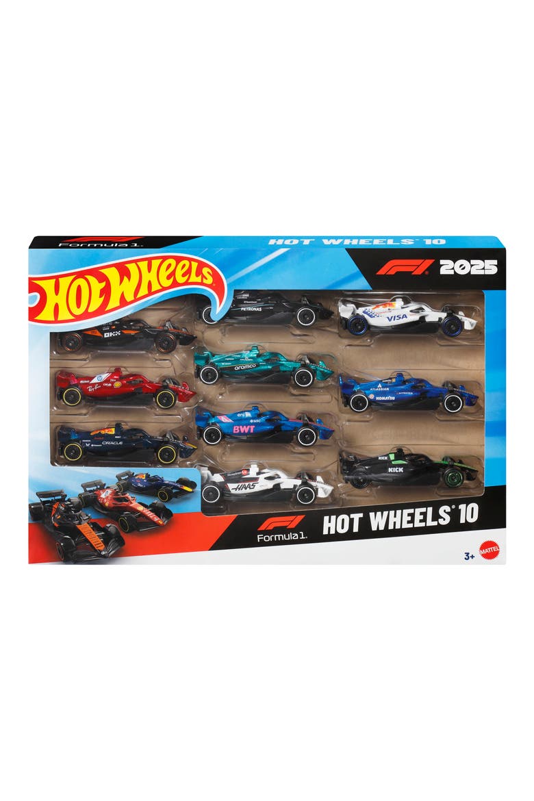 Formula 1 10-Pack Toy Cars, Main, color, BLUE MULTI