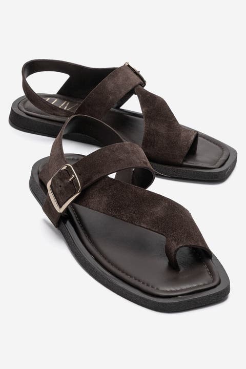 Curry Leather Slingback Sandal
