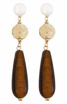 Panacea Linear Teardrop Earrings