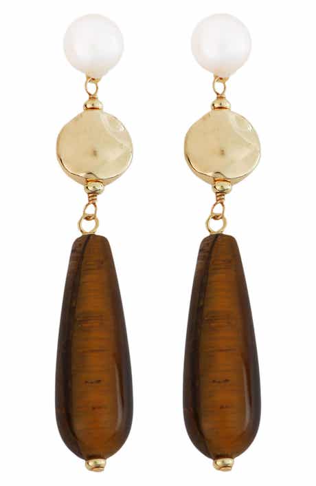 Panacea Linear Teardrop Earrings