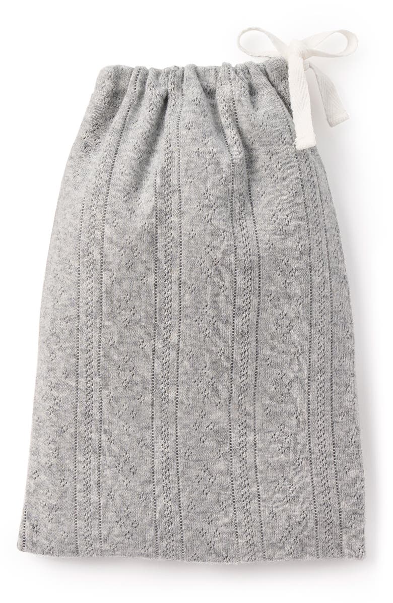 Elegant Baby Cotton Pointelle Top, Pants, Hat & Bag Gift Set, Alternate, color, Grey