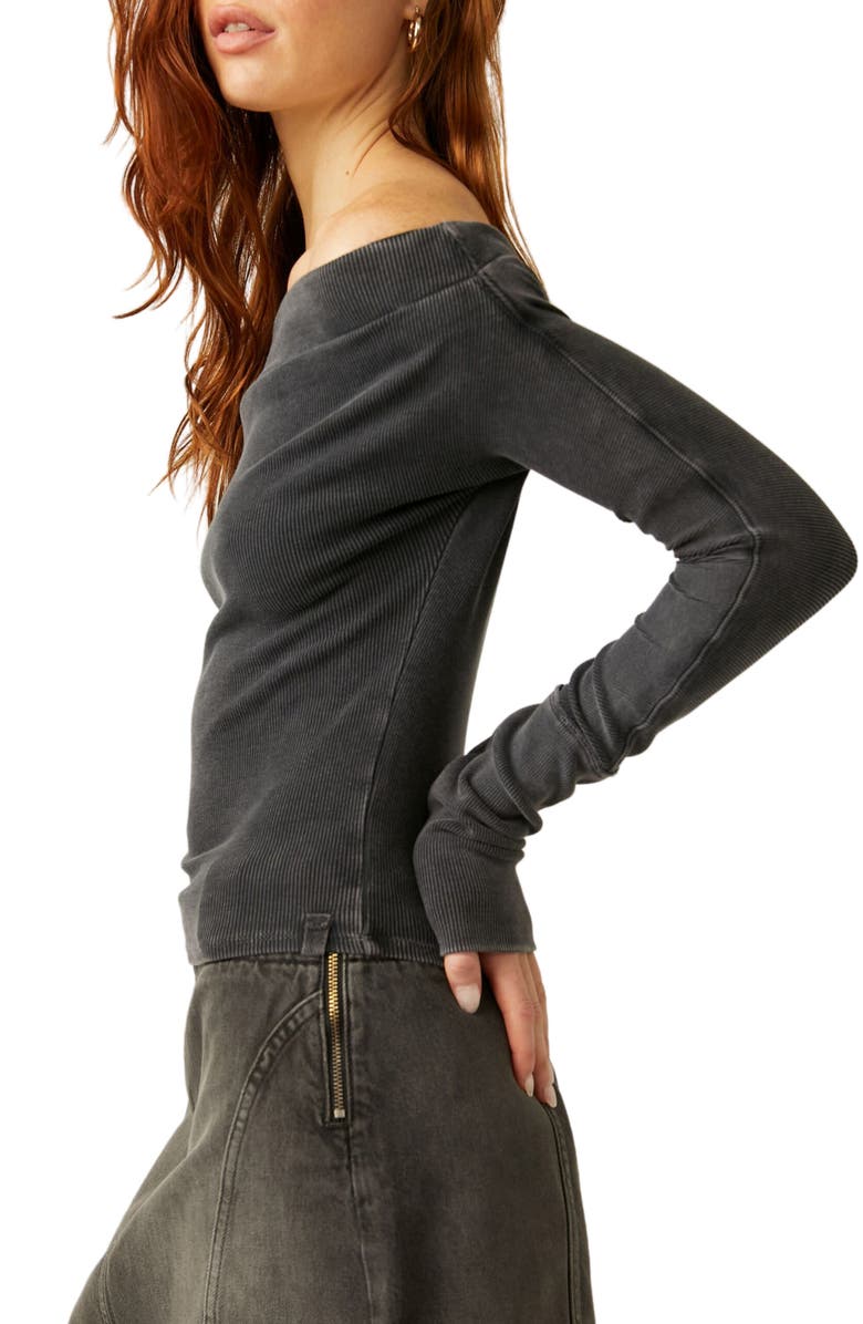 Free People Gigi Off the Shoulder Rib Top, Alternate, color, 