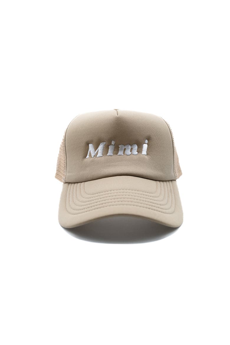 Mimi Foam Trucker Hat, Main, color, Khaki