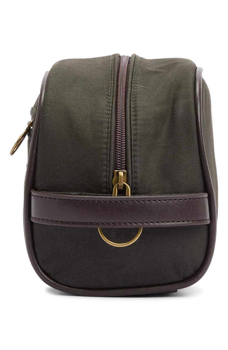 Barbour Waxed Cotton Wash Bag, Alternate, color, 