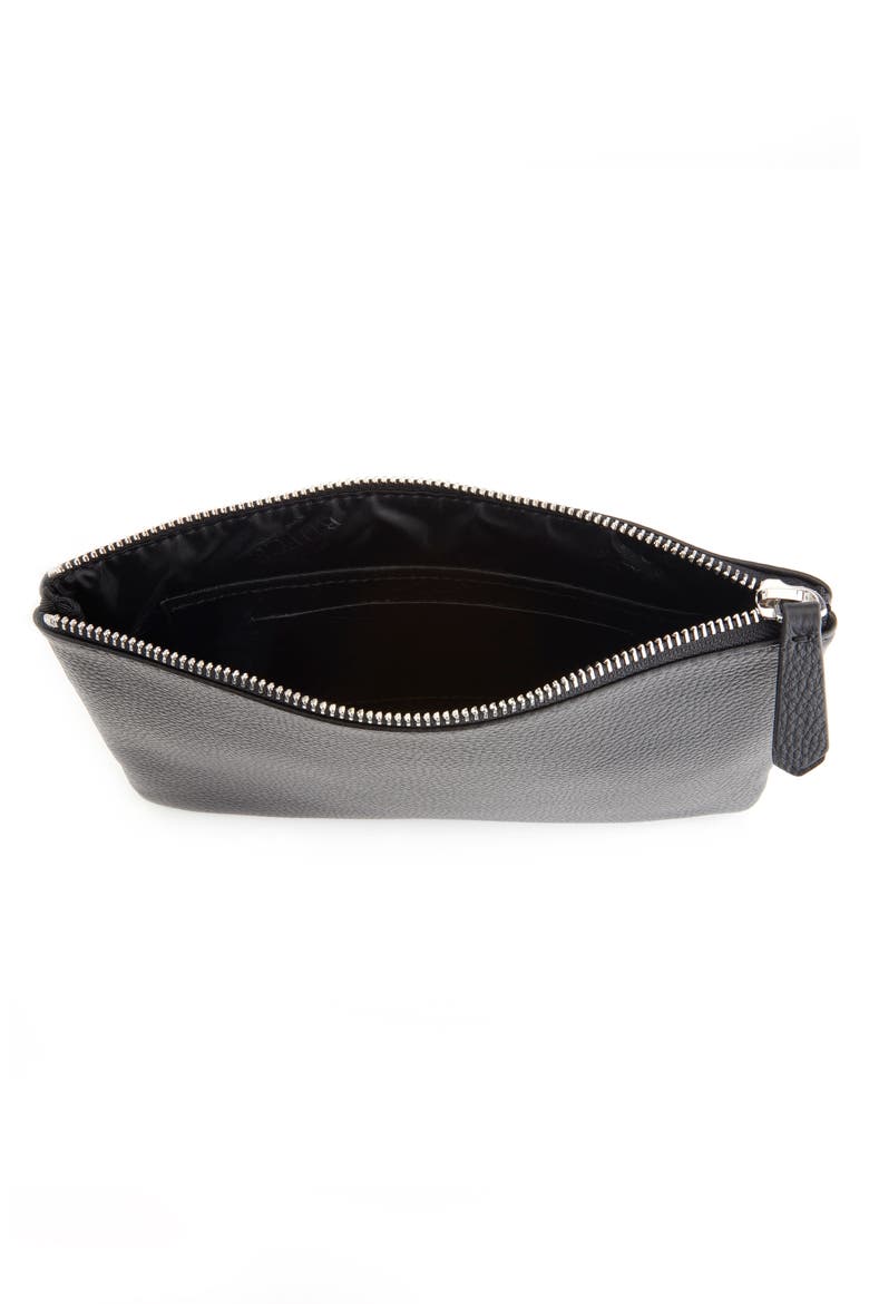 Leather Travel Pouch, Alternate, color, BLACK