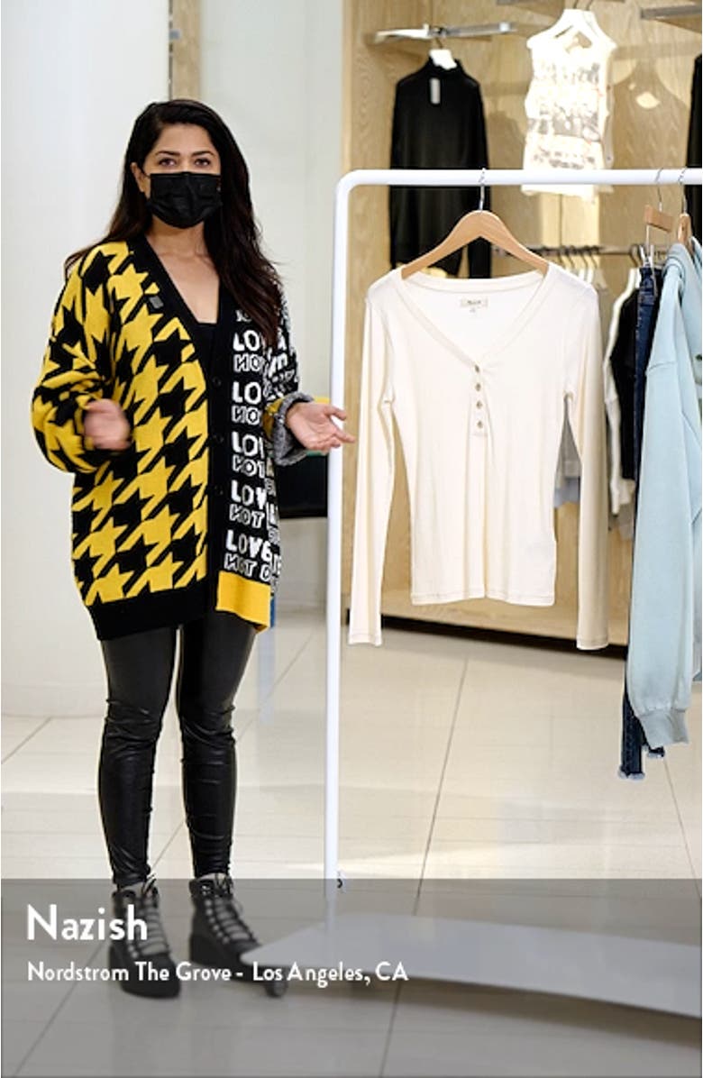 Drapey Rib Henley T-Shirt, sales video thumbnail